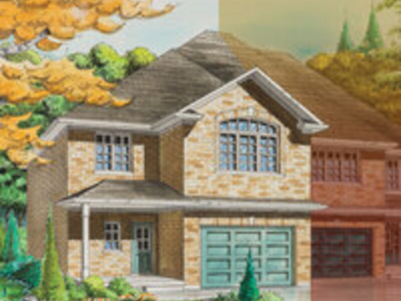 Larch floor plan at Stratford Fairgrounds by Bromberg Homes in Stratford, Ontario