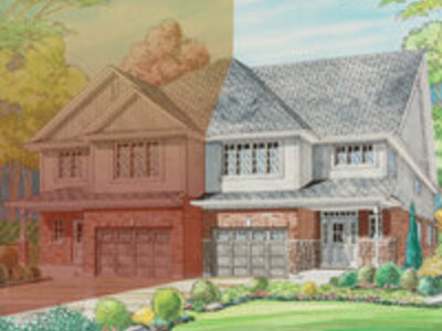 The Trout new home model plan at the Stratford Fairgrounds by Bromberg Homes in Stratford