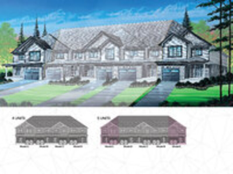 Town E floor plan at Stratford Fairgrounds by Bromberg Homes in Stratford, Ontario