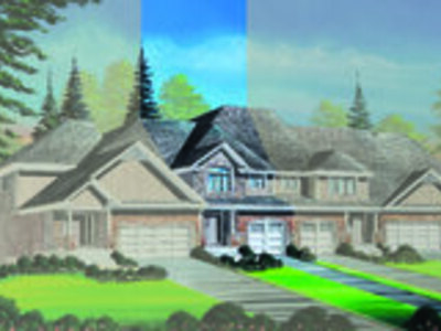 The Town B new home model plan at the St Jacobs by Bromberg Homes in St. Jacobs
