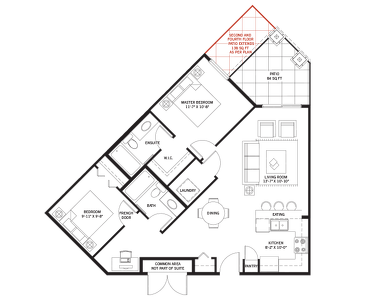 The Bayshore 1 new home model plan at the Auburn Walk by Cardel Homes in Calgary