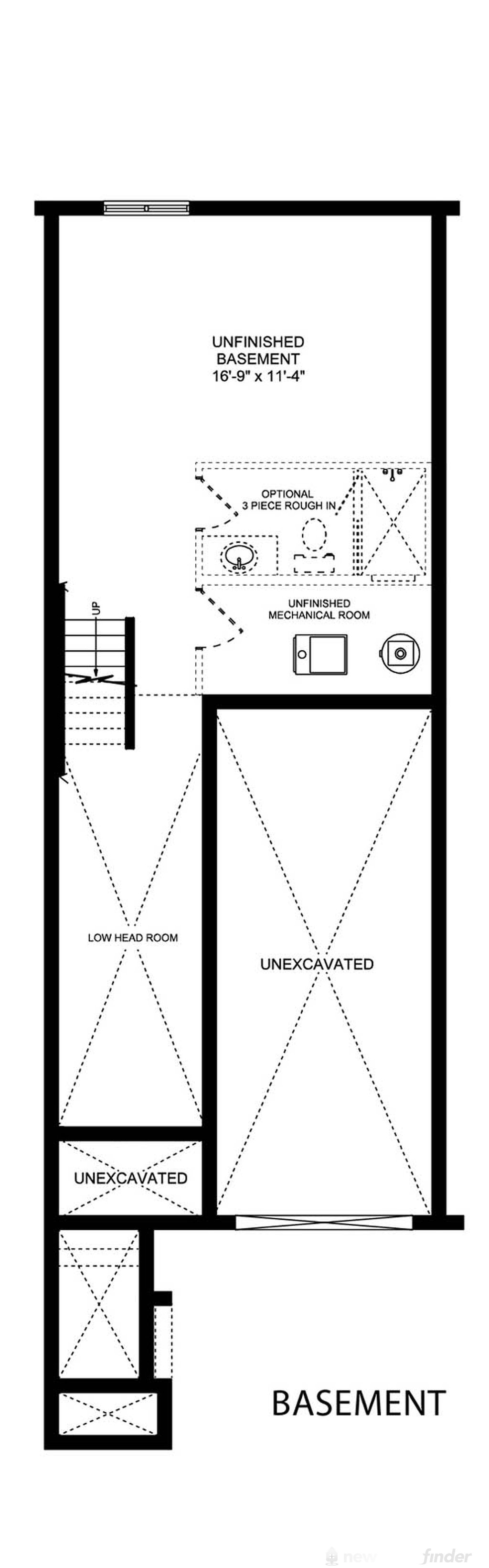 Image of 3 Bed + Rec Room level -1 at the Gallery Towns development in Guelph