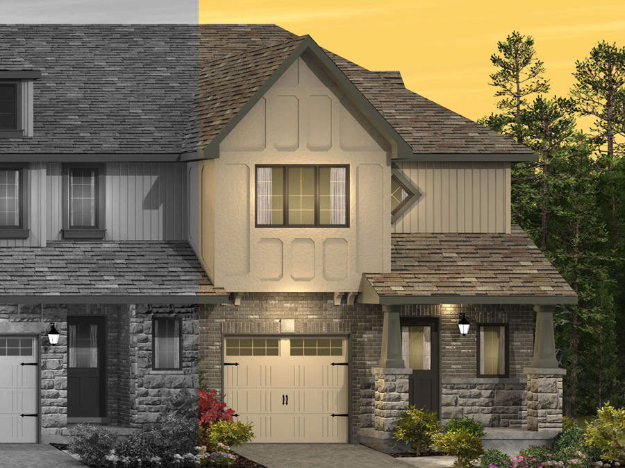 Hosta 2 inventory model at Saginaw Woods development by Granite Homes in Cambridge, Ontario