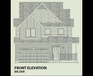 The Balsam new home model plan at the Baldwin Drive by Granite Homes in Cambridge