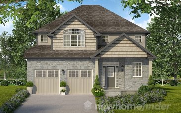 The Queensville new home model plan at the Mayberry Hill by Thomasfield Homes Limited in Guelph