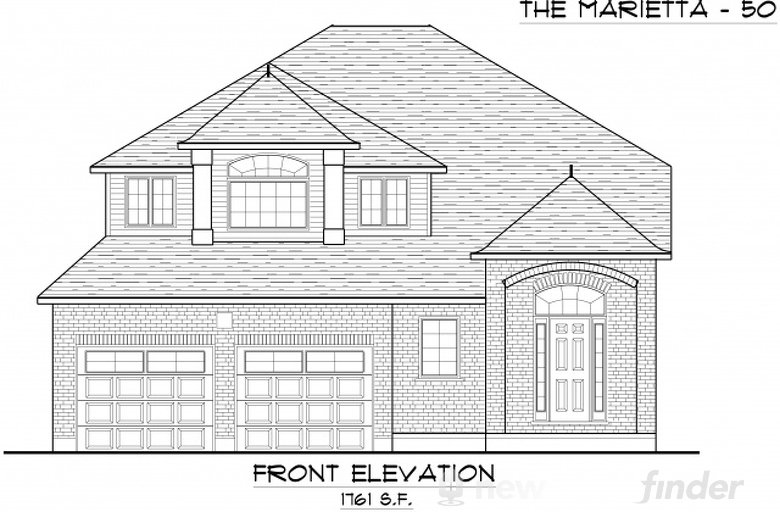 Marietta floor plan at Trillium Woods by Thomasfield Homes Limited in Woodstock, Ontario