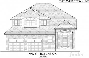 The Marietta new home model plan at the Trillium Woods by Thomasfield Homes Limited in Woodstock