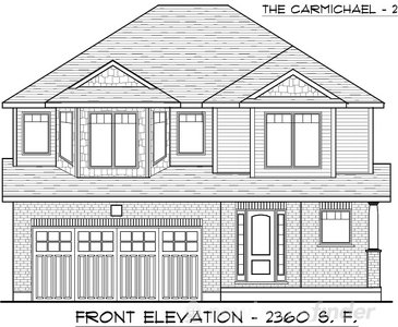 The Carmichael 2 new home model plan at the Trillium Woods by Thomasfield Homes Limited in Woodstock