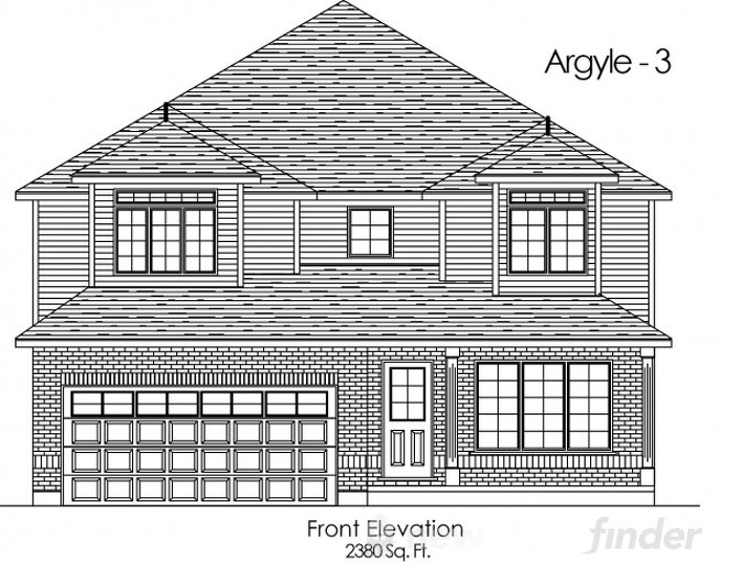 Argyle 3 floor plan at Trillium Woods by Thomasfield Homes Limited in Woodstock, Ontario