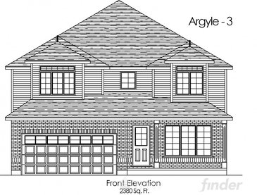 The Argyle 3 new home model plan at the Trillium Woods by Thomasfield Homes Limited in Woodstock