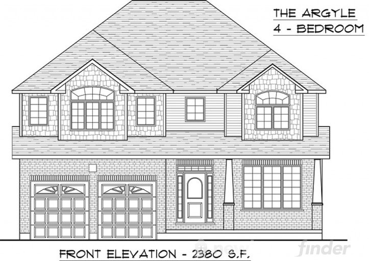 Argyle 4 floor plan at Trillium Woods by Thomasfield Homes Limited in Woodstock, Ontario