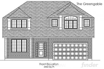 The Greengable new home model plan at the Trillium Woods by Thomasfield Homes Limited in Woodstock