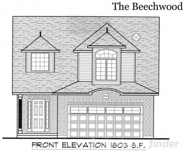 Beechwood floor plan at Tiffany Ridge by Thomasfield Homes Limited in Woodstock, Ontario