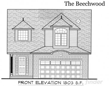 The Beechwood new home model plan at the Tiffany Ridge by Thomasfield Homes Limited in Woodstock