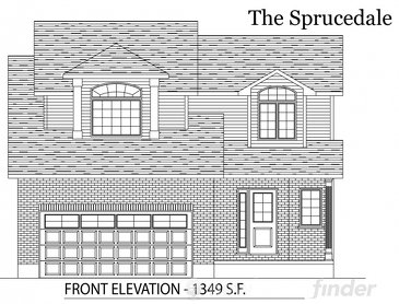 The Sprucedale new home model plan at the Tiffany Ridge by Thomasfield Homes Limited in Woodstock