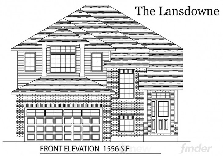 Lansdowne floor plan at Tiffany Ridge by Thomasfield Homes Limited in Woodstock, Ontario