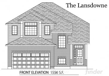 The Lansdowne new home model plan at the Tiffany Ridge by Thomasfield Homes Limited in Woodstock