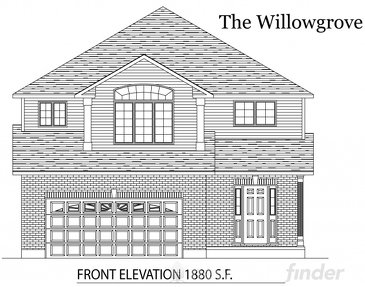 The Willowgrove new home model plan at the Tiffany Ridge by Thomasfield Homes Limited in Woodstock