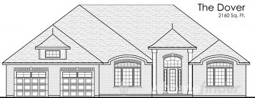 The Dover new home model plan at the Burgessville Manor Estates by Thomasfield Homes Limited in Burgessville