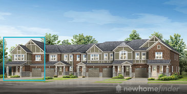 The Parkhill End new home model plan at the Hawthorne South Village by Mattamy Homes in Milton