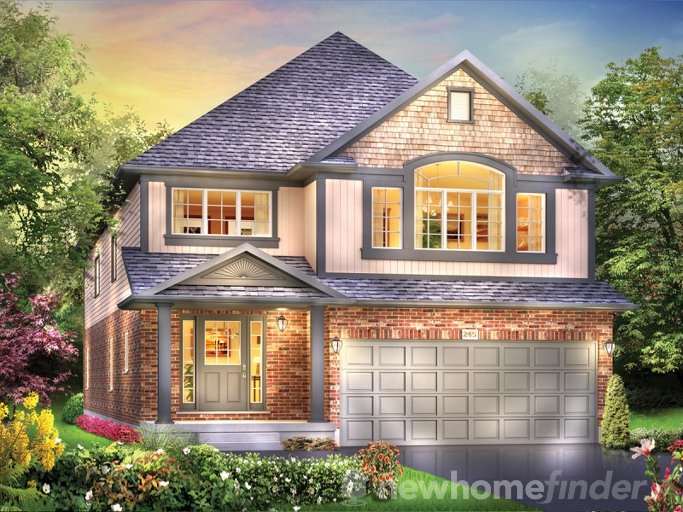 Indigo floor plan at Woodway Trails by Eastforest Homes in Simcoe, Ontario