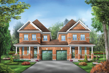 The Sutton 1 new home model plan at the Saddle Ridge by Starlane Home Corporation in Milton