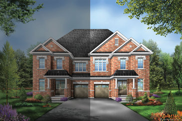 The Sutton 7 new home model plan at the Saddle Ridge by Starlane Home Corporation in Milton