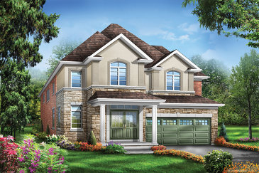 The Foster 3 new home model plan at the Saddle Ridge by Starlane Home Corporation in Milton