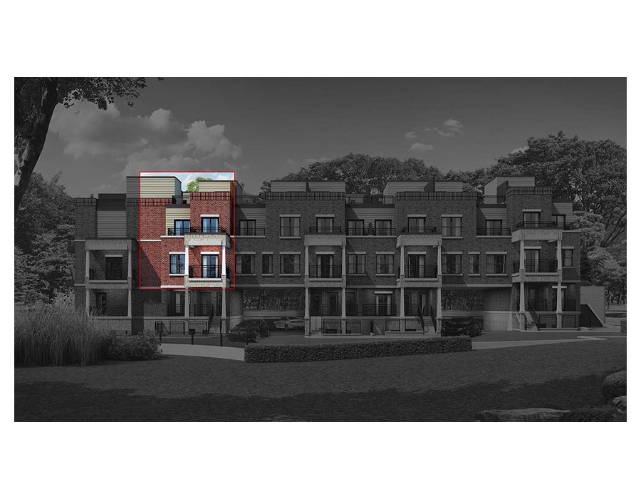 High Park - Type O Suite 208 floor plan at High Park Urban Towns by Caliber Homes in Aurora, Ontario