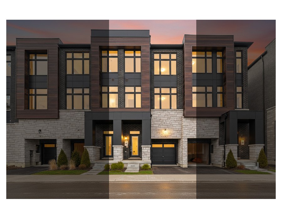 Harris 1 Elev. A Unit 39 floor plan at The Towns of Rutherford Heights by Caliber Homes in Woodbridge, Ontario