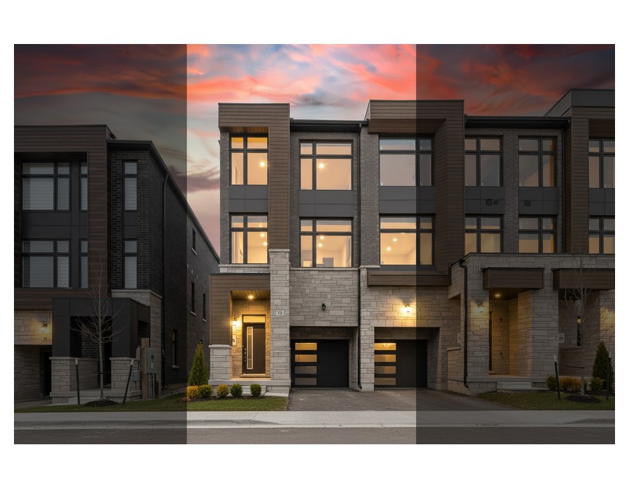 Jackson End Elev. B Unit 18 floor plan at The Towns of Rutherford Heights by Caliber Homes in Woodbridge, Ontario