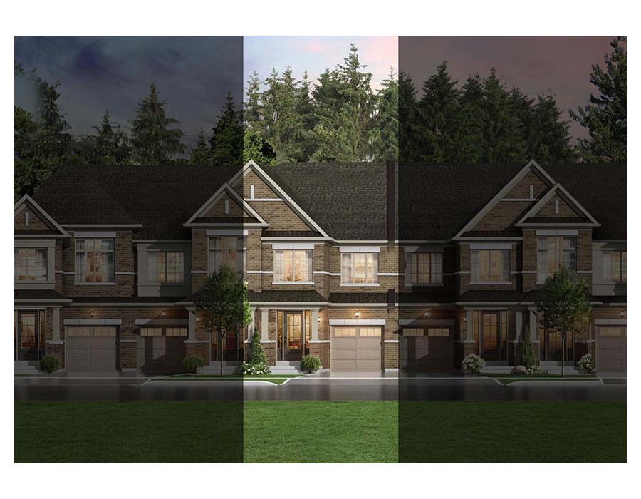 The Emerald 2 new home model plan at the Upper Mayfield Estates by Caliber Homes in Brampton