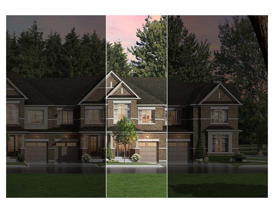 The Emerald 3 new home model plan at the Upper Mayfield Estates by Caliber Homes in Brampton