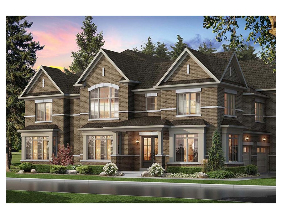 The Emerald 6 new home model plan at the Upper Mayfield Estates by Caliber Homes in Brampton