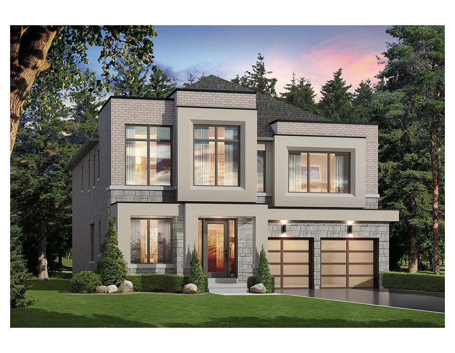 The Ruby 3 new home model plan at the Upper Mayfield Estates by Caliber Homes in Brampton