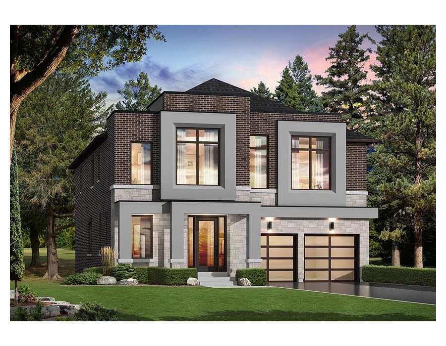 The Ruby 4 new home model plan at the Upper Mayfield Estates by Caliber Homes in Brampton