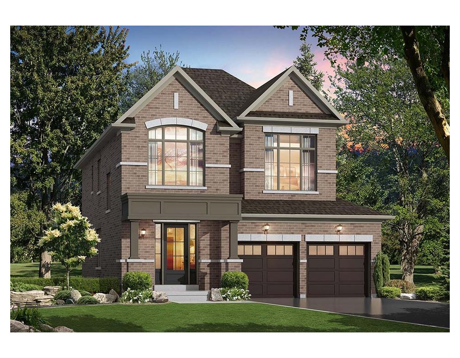 The Sapphire 1 new home model plan at the Upper Mayfield Estates by Caliber Homes in Brampton