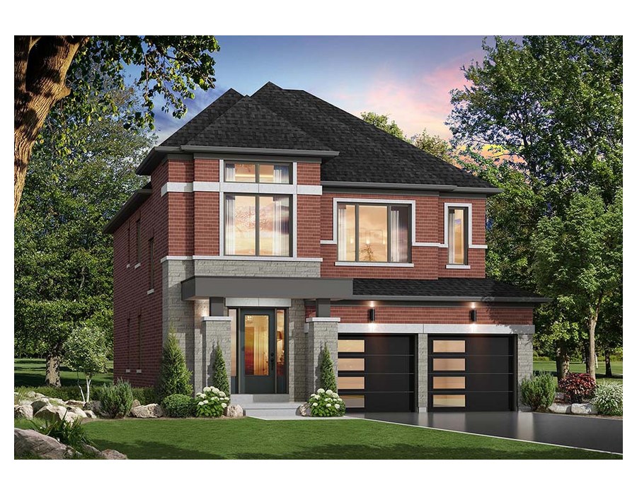 The Sapphire 2 new home model plan at the Upper Mayfield Estates by Caliber Homes in Brampton