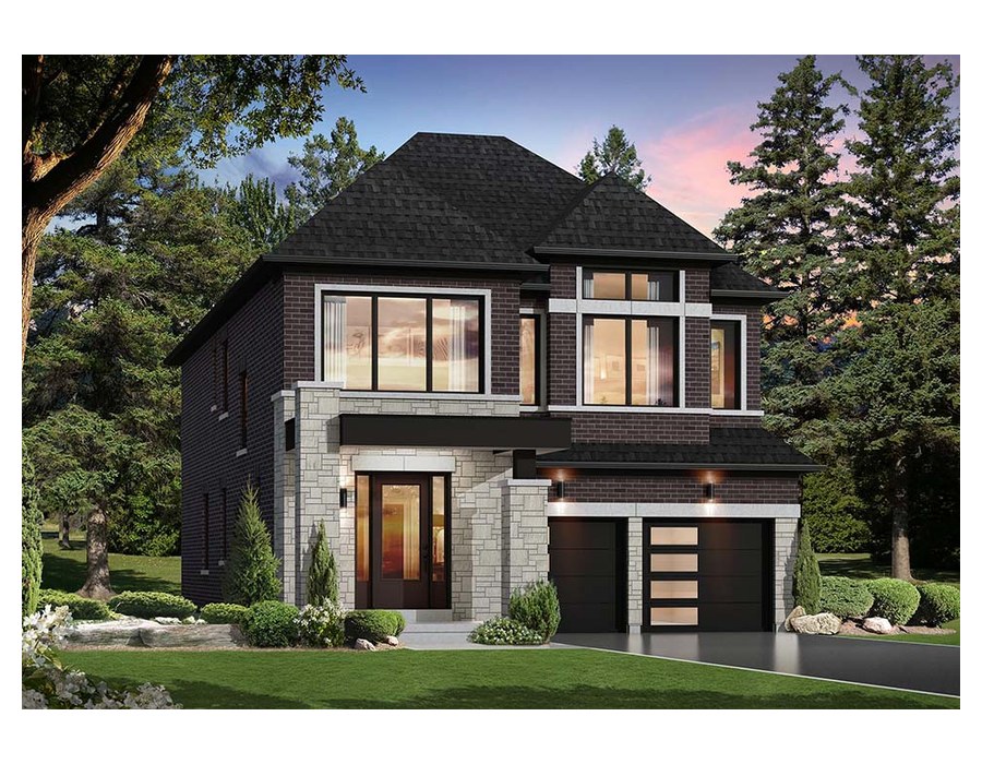 The Sapphire 3 new home model plan at the Upper Mayfield Estates by Caliber Homes in Brampton