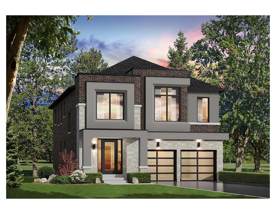 The Sapphire 4 new home model plan at the Upper Mayfield Estates by Caliber Homes in Brampton