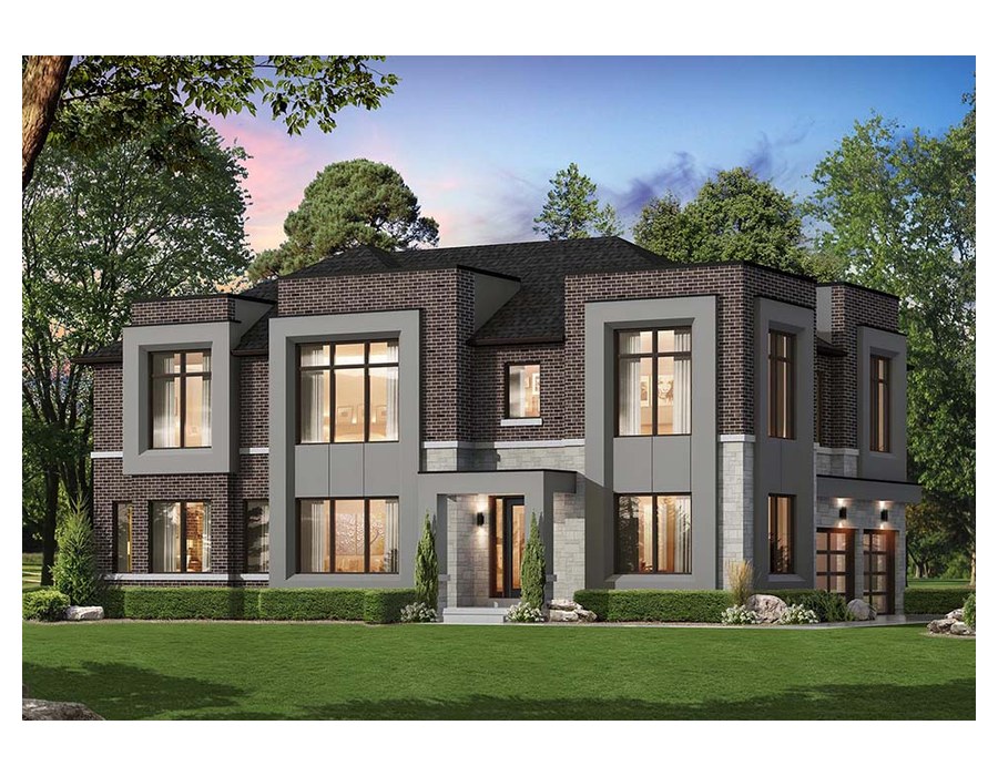 The Sapphire 7 new home model plan at the Upper Mayfield Estates by Caliber Homes in Brampton