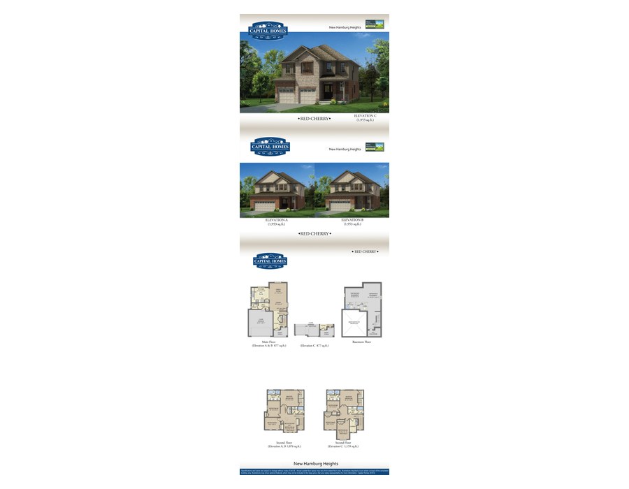 Red Cherry floor plan at New Hamburg Heights by Capital Homes in New Hamburg, Ontario