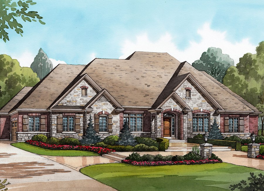The Aberfoyle floor plan at Audrey Meadows by Charleston Homes in Aberfoyle, Ontario