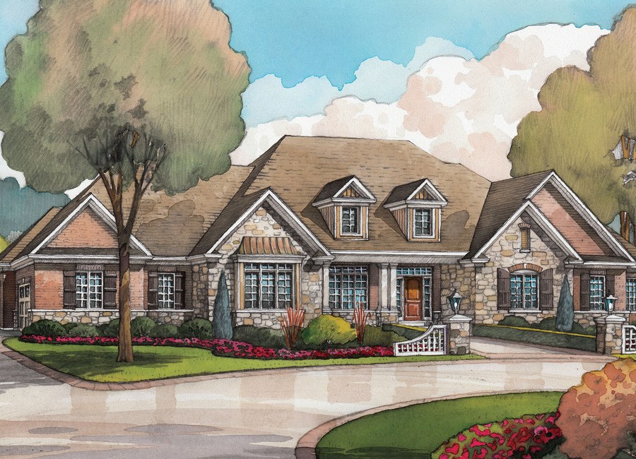 The Brookville floor plan at Audrey Meadows by Charleston Homes in Aberfoyle, Ontario