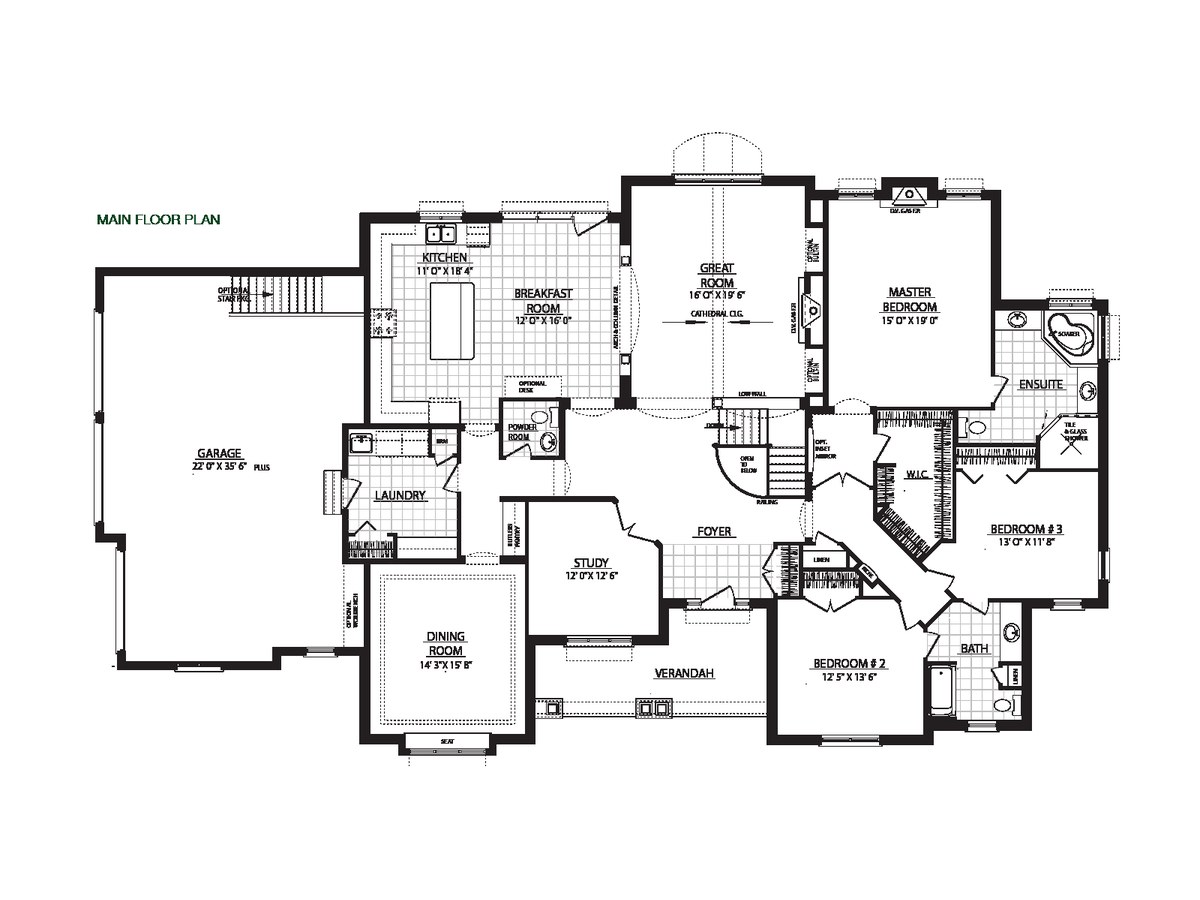The Brookville by Charleston Homes floor plan