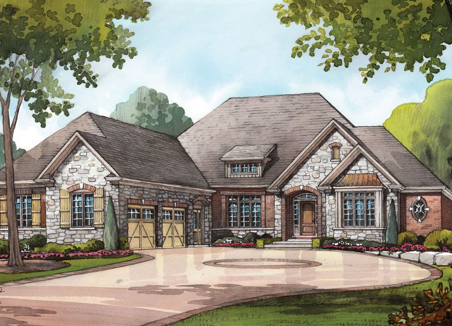 The Fergus floor plan at Audrey Meadows by Charleston Homes in Aberfoyle, Ontario