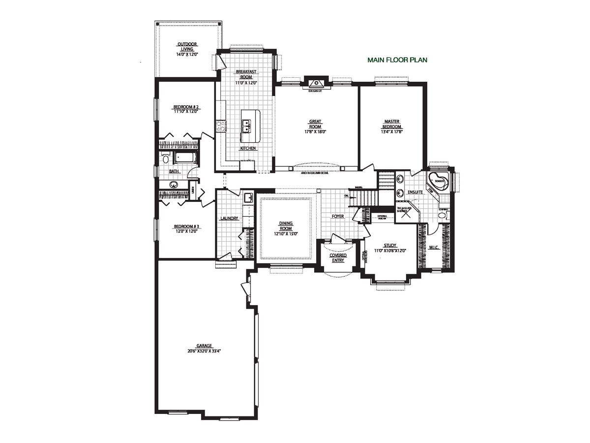The Fergus by Charleston Homes floor plan