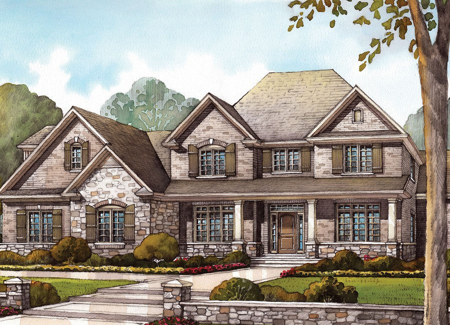 The Killbride floor plan at Audrey Meadows by Charleston Homes in Aberfoyle, Ontario