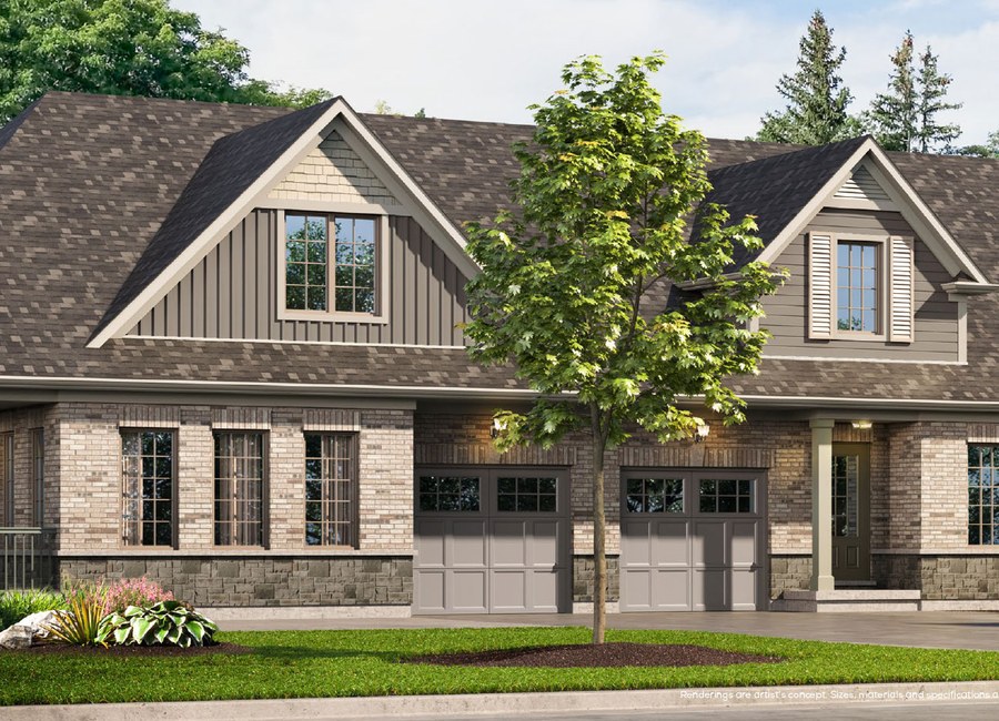 End Unit floor plan at Halton Village Station by Charleston Homes in Acton, Ontario