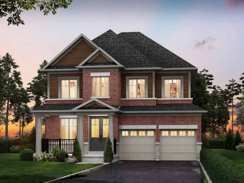 The Bass new home model plan at the South Barrie by CountryWide Homes in Barrie
